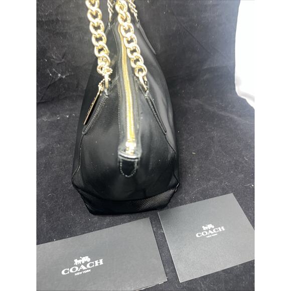 Coach AVA CROSSGRAIN 87401 Black Bag Tote Handbag EUC - Picture 10 of 15